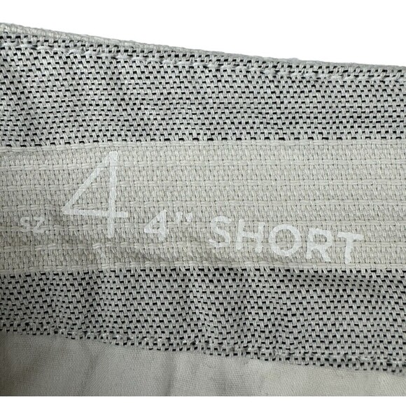 Loft Shorts Size 4 White Striped With Black Buttons On Side - Picture 3 of 9